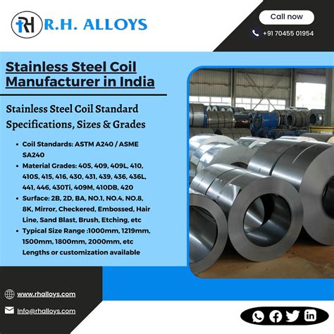 R H Alloys Stainless Steel Coil Supplier In India Ss M Sheet