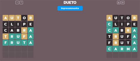 Dueto De Hoje Resposta - Termo Dueto - resposta da palavra de hoje (07/09/22)