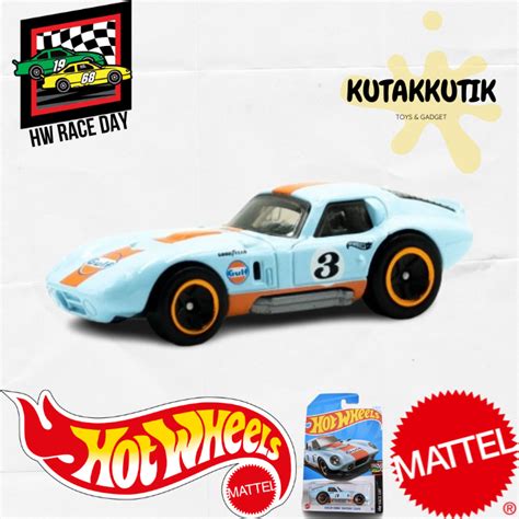 Hot Wheels Mobil Balap Shelby Cobra Daytona Coupe Gulf Lot E Hw Race Day Lazada Indonesia