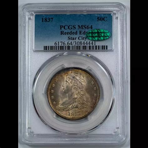 Philadelphia Capped Bust Half Dollars Reeded Edge Pcgs Ms