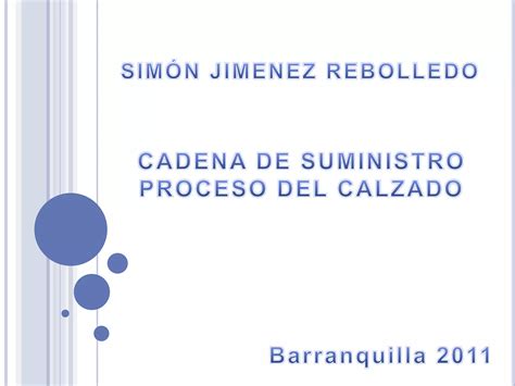 Cadena De Suministro Del Calzado PPT