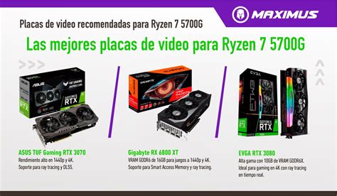 Ryzen 7 5700g Equivale A Qual Placa De Vídeo - Placas de video recomendadas para gamers exigentes con Ryzen 7 5700G.