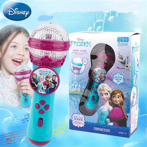 Microfone De Canto Infantil Da Disney Frozen Elsa Anna Crian As M