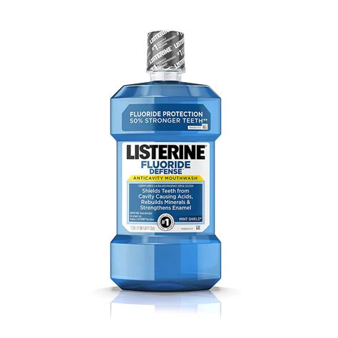 Amazon.com : Listerine Fluoride Defense Anticavity Mouthwash, Mouth ...