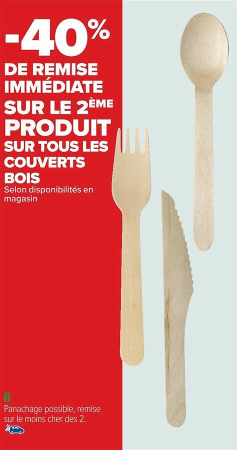 Promo Bon Plan Sur Tous Les Couverts Bois Chez Carrefour