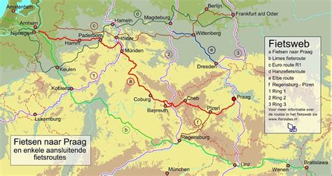 Lange Afstands Fietsroute Fietsen Naar Praag Tsjechische Traject