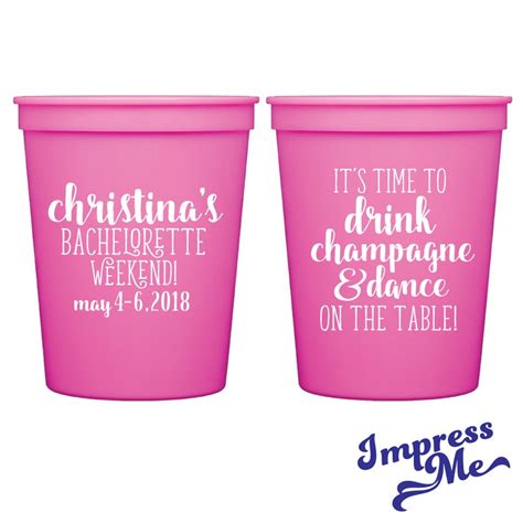 Personalized Bachelorette Cups Bachelorette Party Ideas Etsy