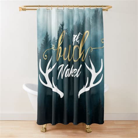 Shower Curtains Get Buck Naked For Bathroom Decor X Inches On Onbuy