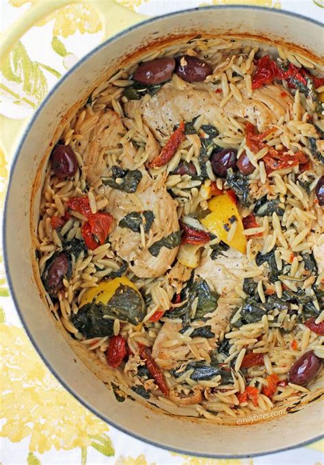 Delight In One Pot Mediterranean Chicken With Orzo