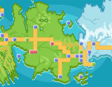 Pokemon Platinum World Map