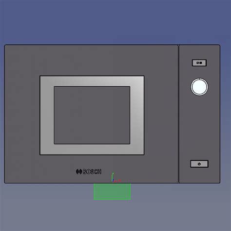 Микроволновая печь Bosch BFL553MS0, фрагмент .f3d для Базис-мебельщик ...