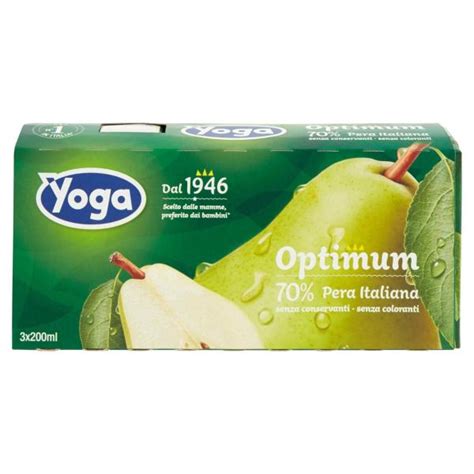 Succo Pera Optimum Yoga X Ml Italy Food Shop