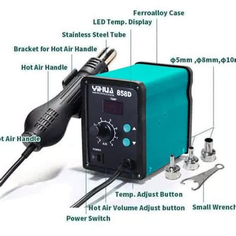 Jual Blower Hot Air Solder Uap Yihua D Smd Rework Station D Digital Shopee Indonesia