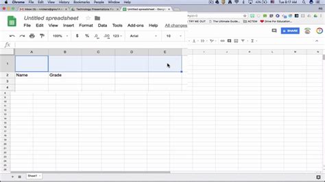 how to make header in google spreadsheet