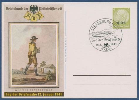 Dt Besetzung Elsa Tag Der Briefmarke Postkarte P Sst X