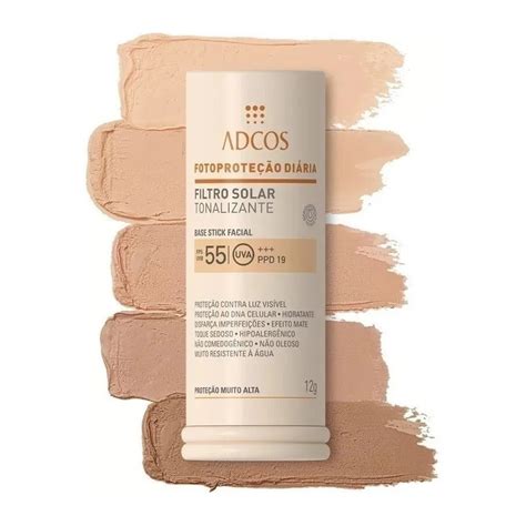 Protetor Solar Stick Tonalizante Fps Nude Adcos Shopee Brasil
