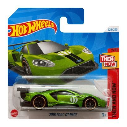 Машинка Базовая Hot Wheels 2016 Ford GT Race Then and Now 1 64 HTC71 Green ID