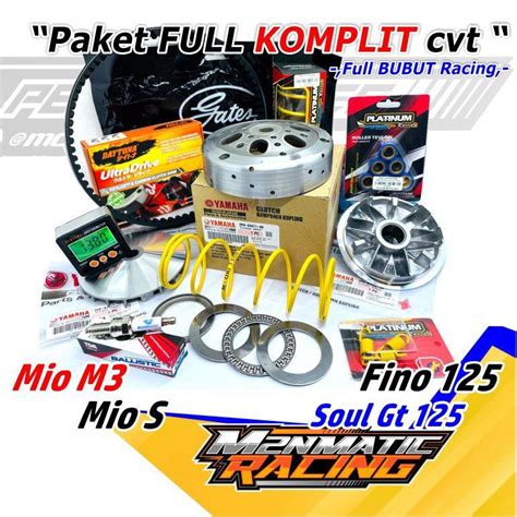 Jual Paket Kirian Cvt Mio M Full Komplit Xride Racing Upgrade