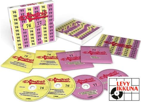 Sex Pistols 76 77 4CD Box Set PUNK Levyikkuna English