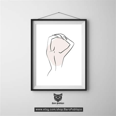 Naked Woman Art Woman Art Print Nude Wall Art Abstract Wall Art Printable Wall Art Art