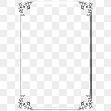 paper page border png image black  white pattern decorated paper