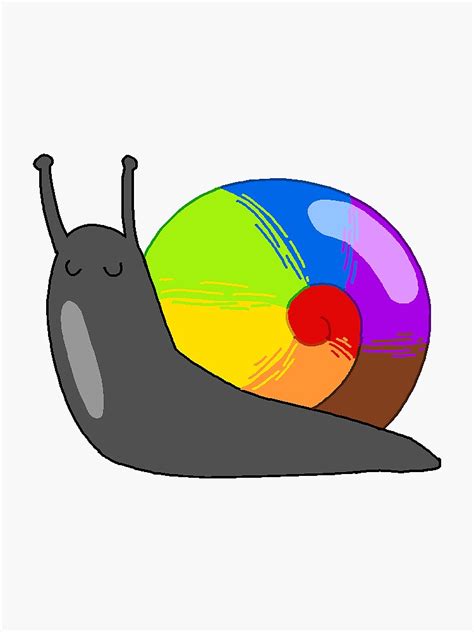 Gay Pride Snail Sticker For Sale By Dear Snails Redbubble