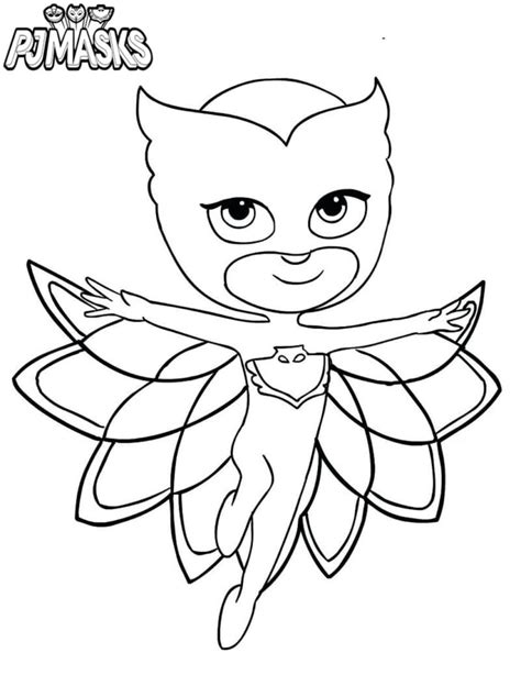 Pj Masks 7 Dibujos De Los Héroes En Pijama Para Colorear