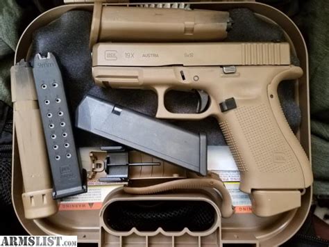 ARMSLIST For Sale Glock 19X FDE W NS