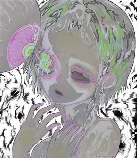 Pin by strxssed on art s 日本 in 2023 Eyestrain art Deep art Creepy art