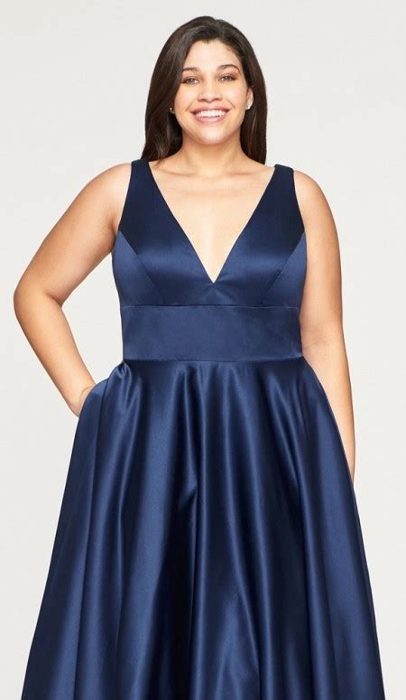 Plus Size Satin Prom Dress Ball Gown At Ball Gown Heaven