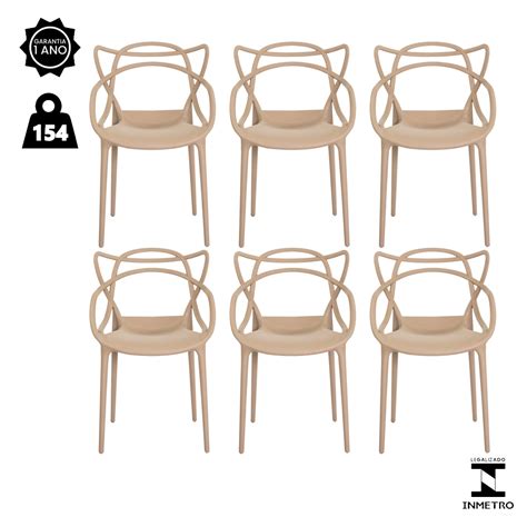 Kit Cadeiras Allegra Nude