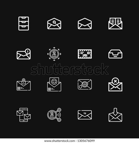 Editable 16 Receive Icons Web Mobile Stock Vector Royalty Free