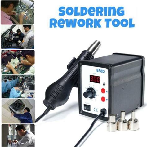 D V Smd Soldering Desoldering Iron Station Hot Air Rework Gun Tool On Onbuy