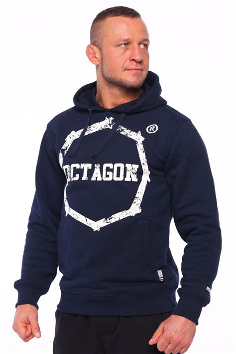 Bluza Octagon Logo Smash Dark Navy Z Kapturem Odzie Uliczna