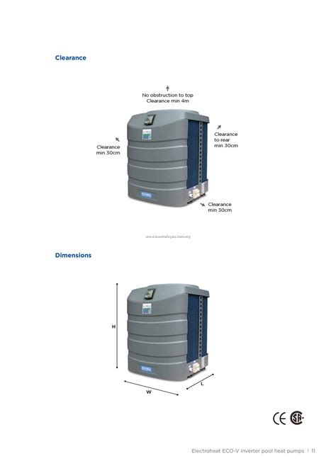 Waterco Eco V Inverter Heat Pump System For Pool