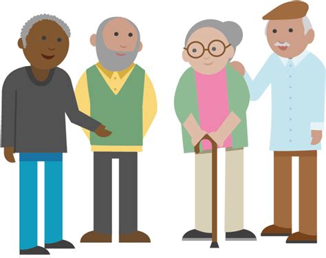 Download Diverse Elderly People Standing Together