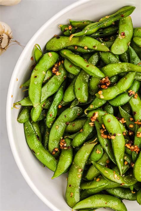 Easy Spicy Edamame Beans - Sweet Cs Designs