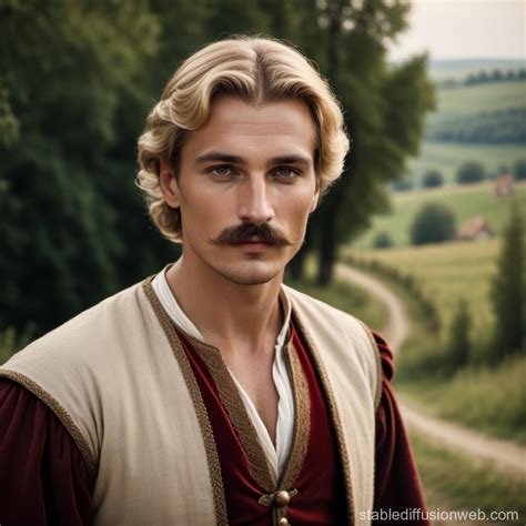 Blonde Th Century Hungarian Man In Rural Setting Stable Diffusion Online