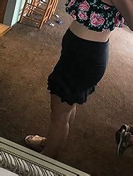 Amazon Hilor Women S Shirred Ruffle Swim Skirt Tummy Control Skirted Bikini Bottoms High