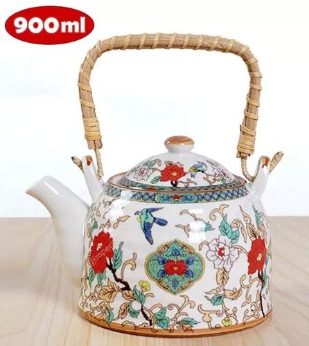 Chaleira Porcelana Oriental C Infusor Ch Chinesa Grande Mercadolivre