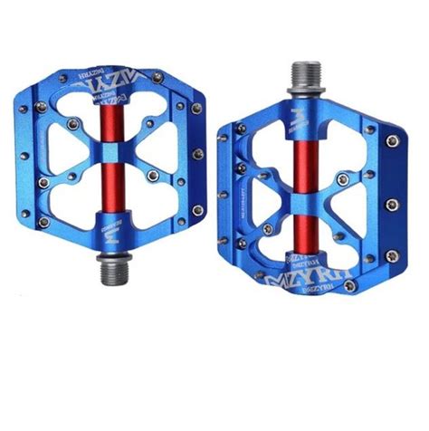 Педали алюминиевые BMX на промподшипниках MZYRH MZ-X12S синий/красный ...