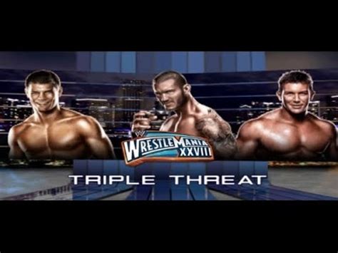 Wwe Randy Orton Vs Cody Rhodes Vs Ted Dibiase Jr Triple Threat