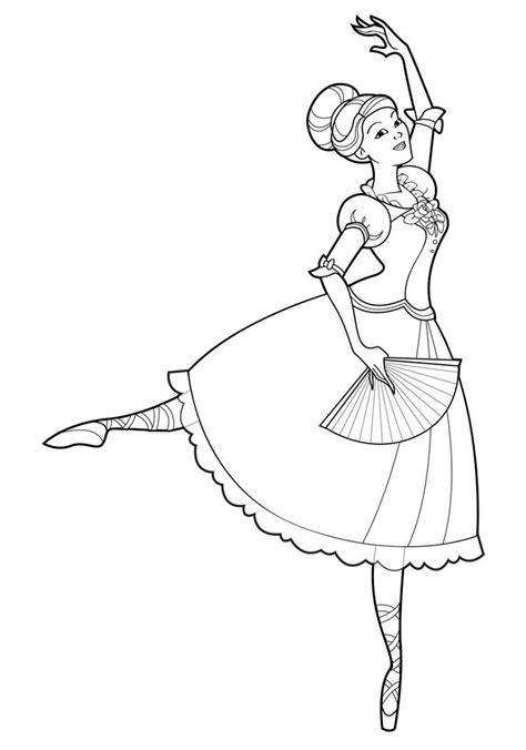 Barbie Ballerina Coloring Pages