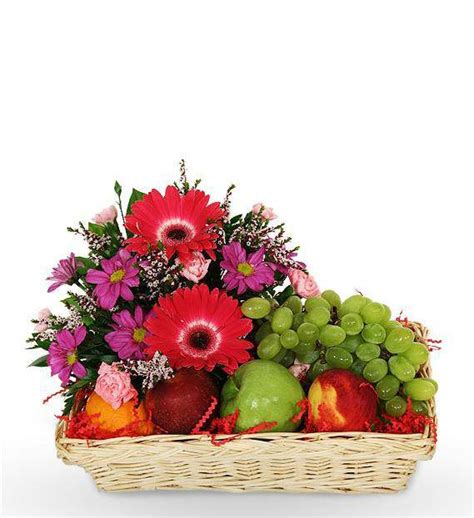 Sympathy Fruit and Flower Basket | Avas Flowers