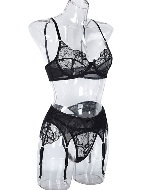 Lingerie Bras Bra For Woman Black Piece Sexy Hot Underwear Milanoo