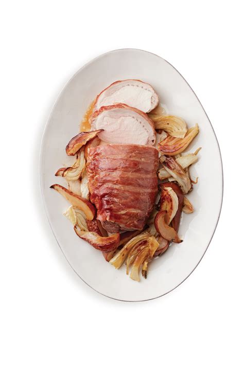 Prosciutto Wrapped Pork Tenderloin With Caramelized Pears And Fennel Prosciutto Di Parma