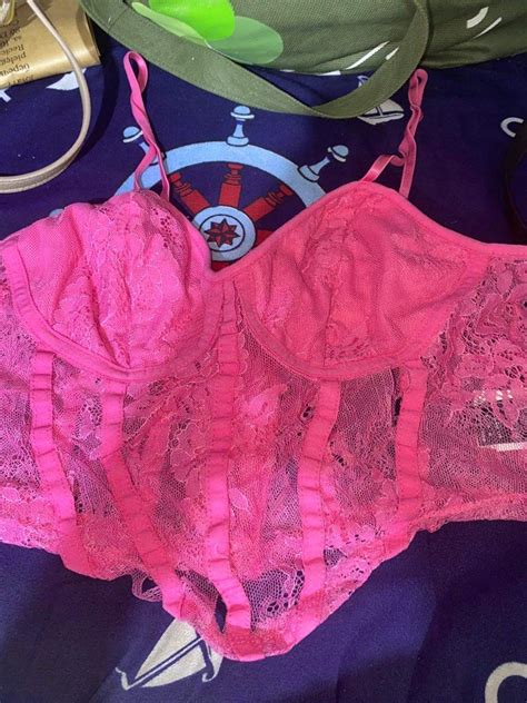 Shein Hot Pink Corset Top On Carousell