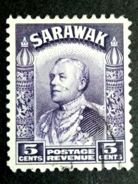 Sarawak Malaya Sir Charles Vyner Brooke C V Used Stamp