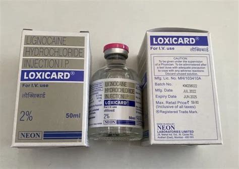 Loxicard Lignocaine Hydrochloride Injection IP 50ml At Rs 45 Vial In