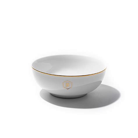 Jan Cereal Bowl With Gold Rimmed Cm White Premier Homeware